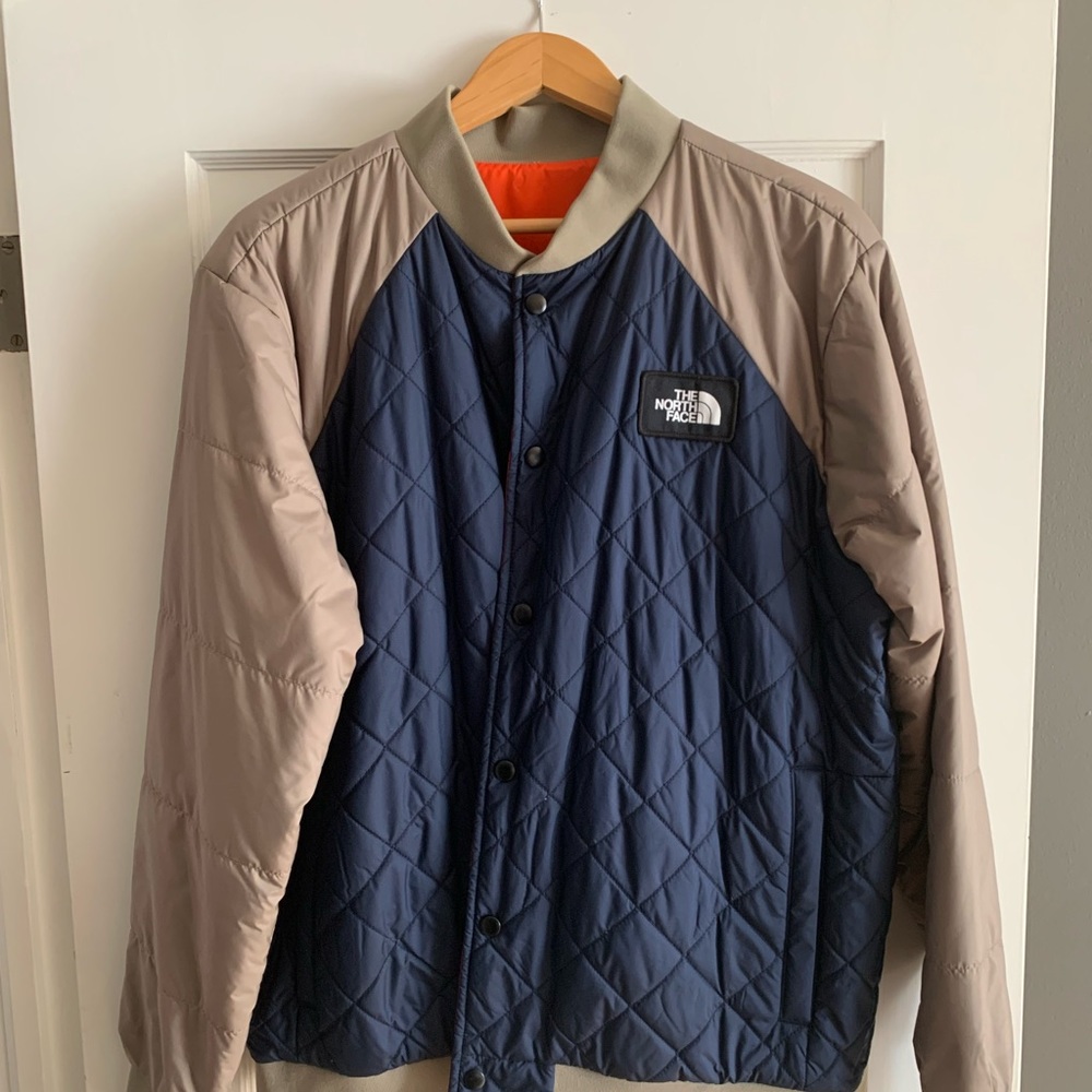 Men’s North Face Reversible Down Quilted Bomber